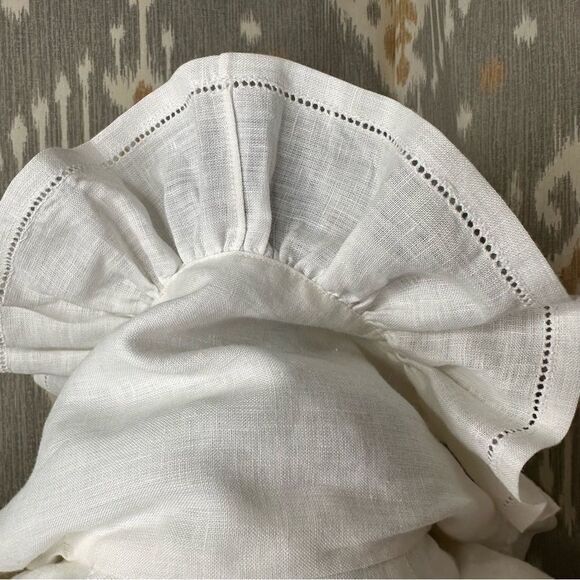 Ralph Lauren Spring 2011 Runway Collection White Linen Prairie Ruffle Blouse - Picture 16 of 16